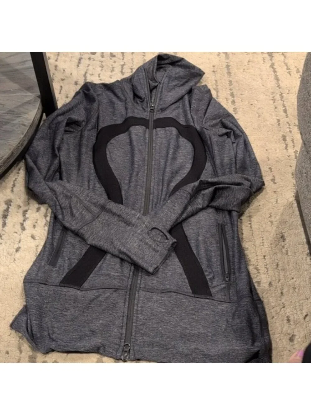 Lululemon In Stride Jacket Heathered Coal / Black